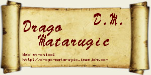 Drago Matarugić vizit kartica